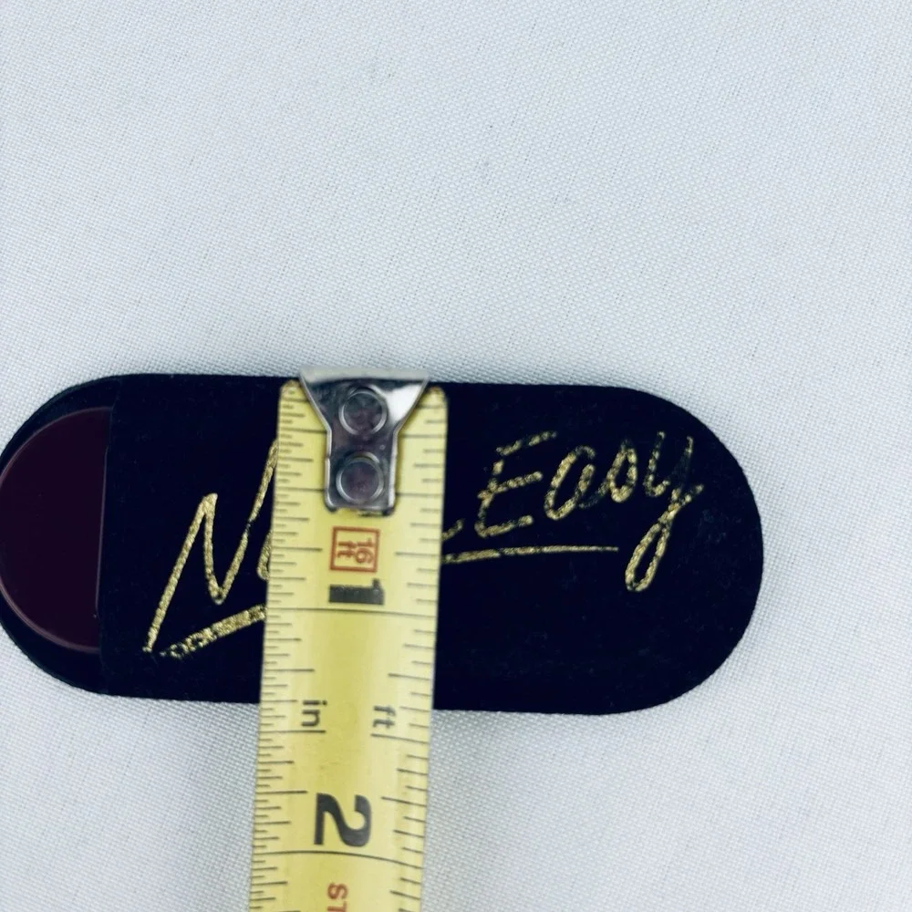 Vintage Nice N Easy Pocket Mini‎ Mirror With Suede Sleeve